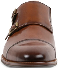Steve Madden Men's Teon Leather Monk Strap Oxfords