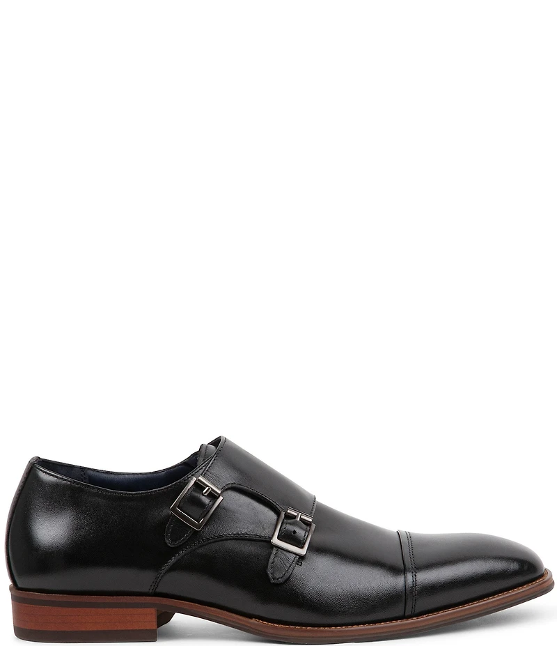 Steve Madden Men's Teon Leather Monk Strap Oxfords