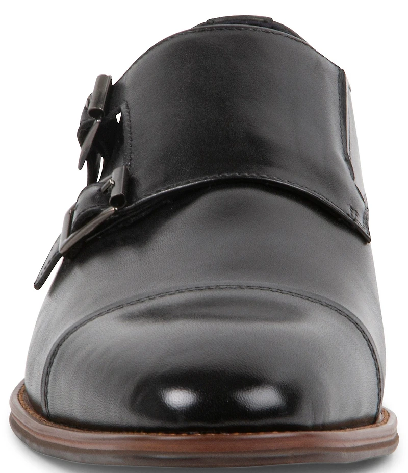 Steve Madden Men's Teon Leather Monk Strap Oxfords