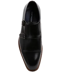 Steve Madden Men's Teon Leather Monk Strap Oxfords