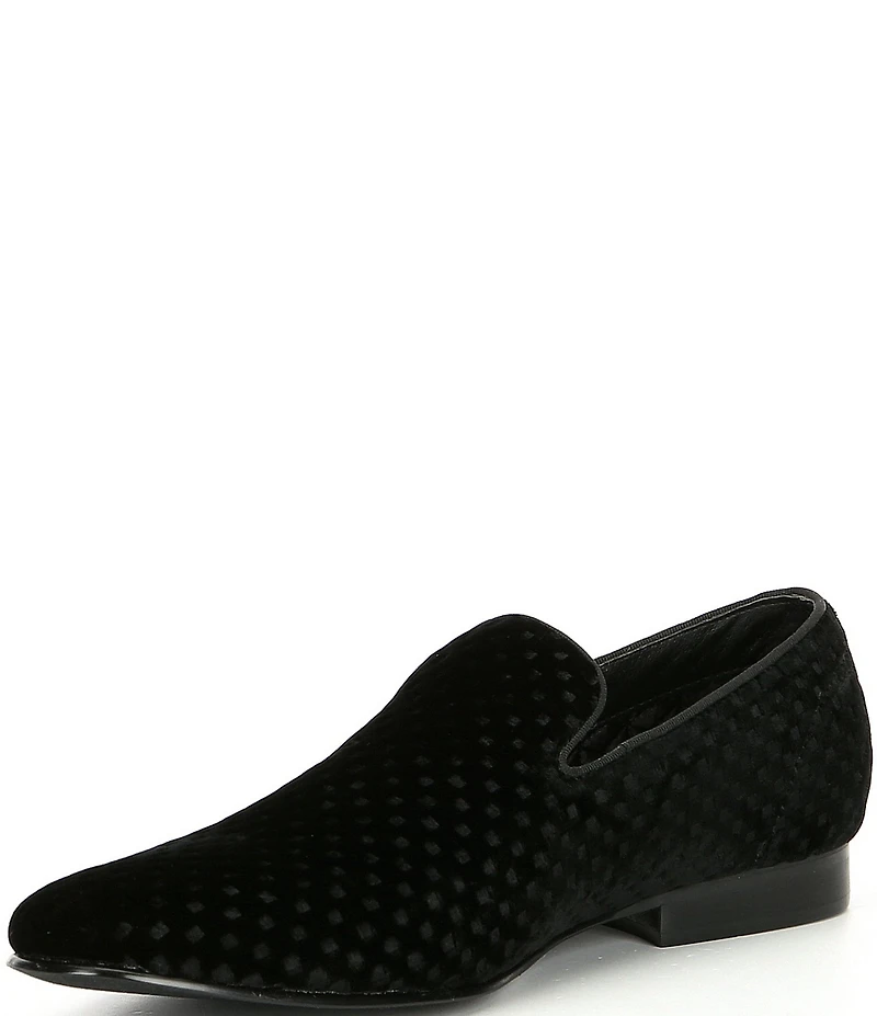 Steve Madden Men's Lifted Velevt Slip On Loafers