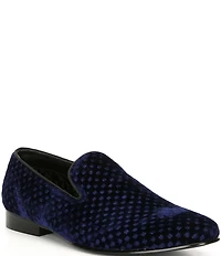 Steve Madden Men's Lifted Velevt Slip On Loafers