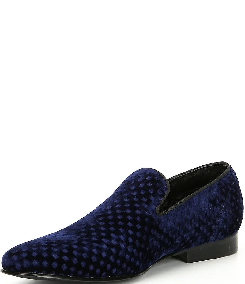 Steve Madden Men's Lifted Velevt Slip On Loafers