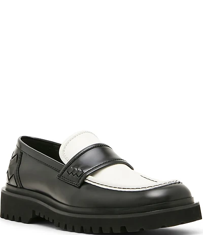 Steve Madden Men's Visby Colorblock Leather Lug Loafers