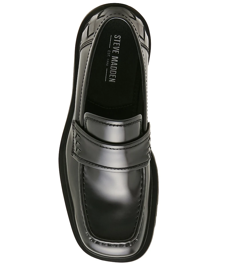 Steve Madden Men's Visby Leather Lug Loafers