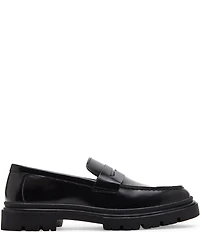Steve Madden Men's Zephyr Leather Lug Penny Loafers