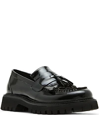 Steve Madden Men's Zev Leather Tassel Kiltie Lug Loafers