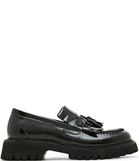 Steve Madden Men's Zev Leather Tassel Kiltie Lug Loafers