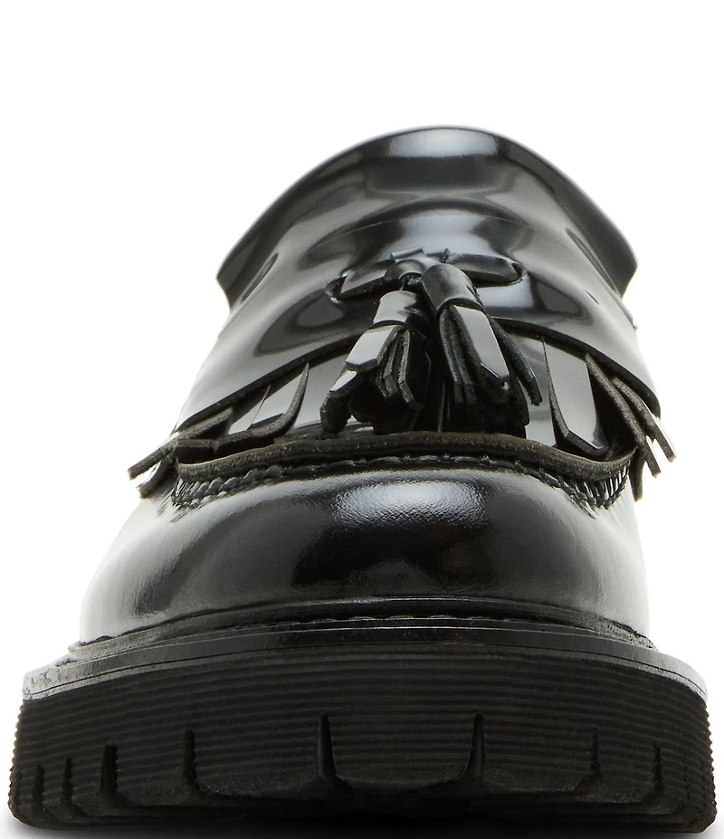 Steve Madden Men's Zev Leather Tassel Kiltie Lug Loafers