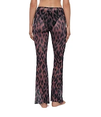 Steve Madden Mesh Adjustable Flare Pants Swim Coverup