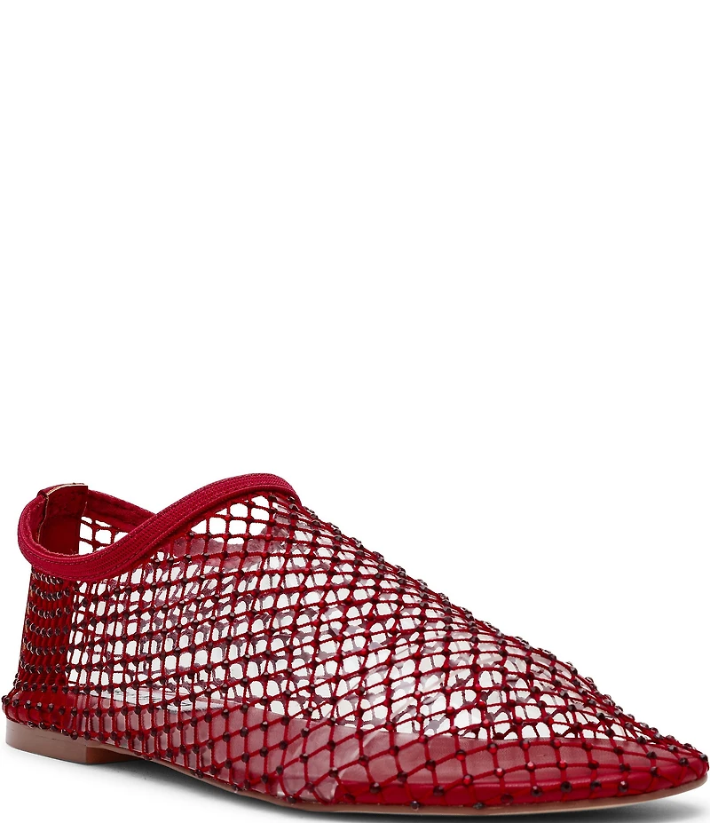 Steve Madden Mino Mesh Rhinestone Flats