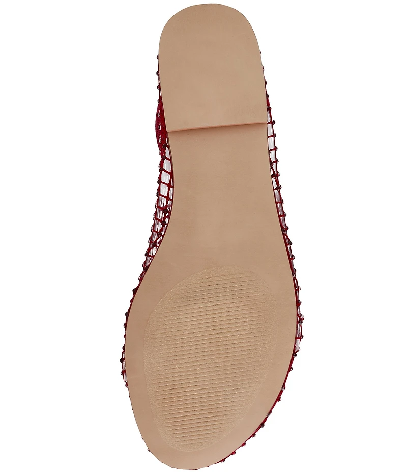 Steve Madden Mino Mesh Rhinestone Flats