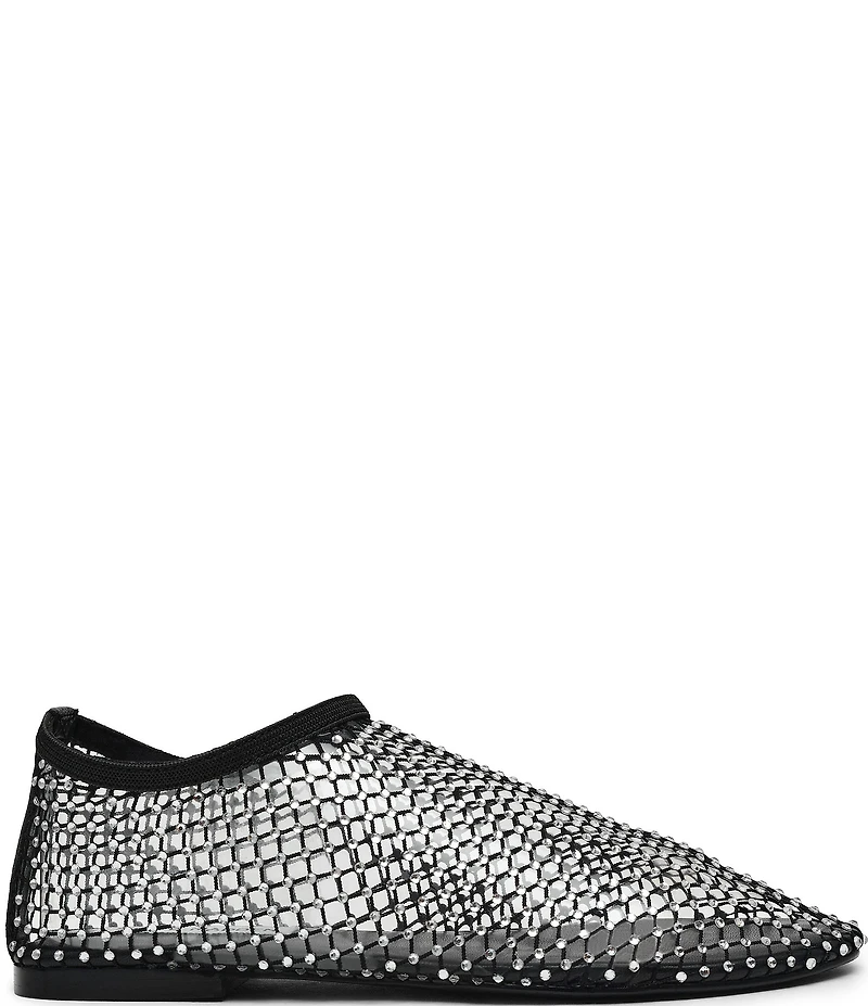 Steve Madden Mino Mesh Rhinestone Flats