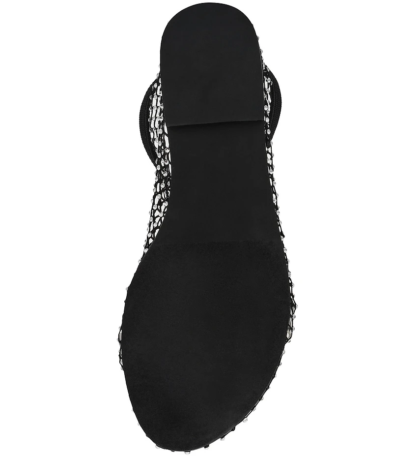 Steve Madden Mino Mesh Rhinestone Flats