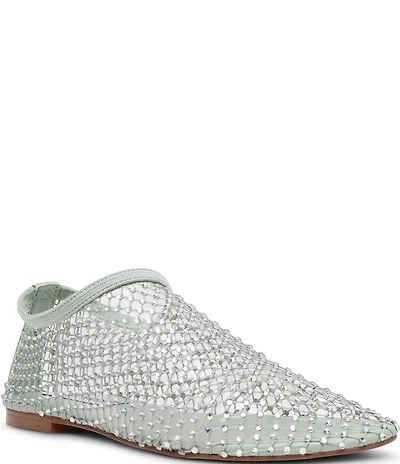 Steve Madden Mino Mesh Rhinestone Flats