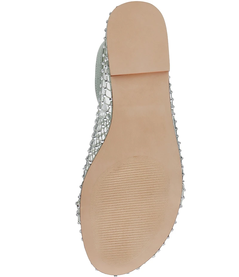 Steve Madden Mino Mesh Rhinestone Flats