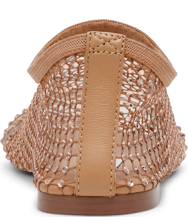 Steve Madden Mino Mesh Rhinestone Flats