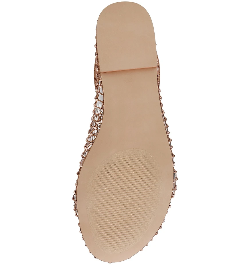 Steve Madden Mino Mesh Rhinestone Flats