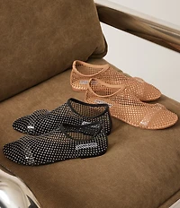 Steve Madden Mino-R Mesh Rhinestone Flats