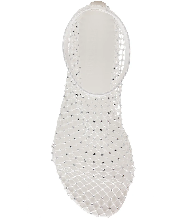 Steve Madden Mino Mesh Rhinestone Flats