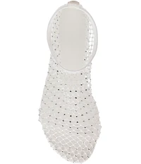 Steve Madden Mino Mesh Rhinestone Flats