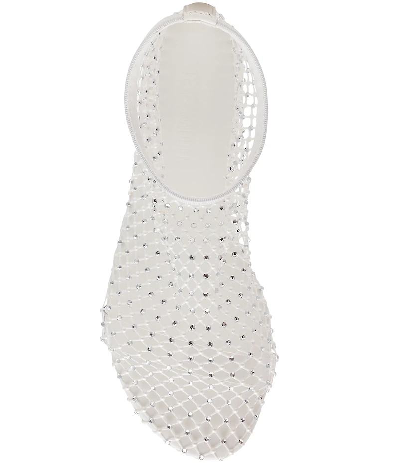 Steve Madden Mino Mesh Rhinestone Flats