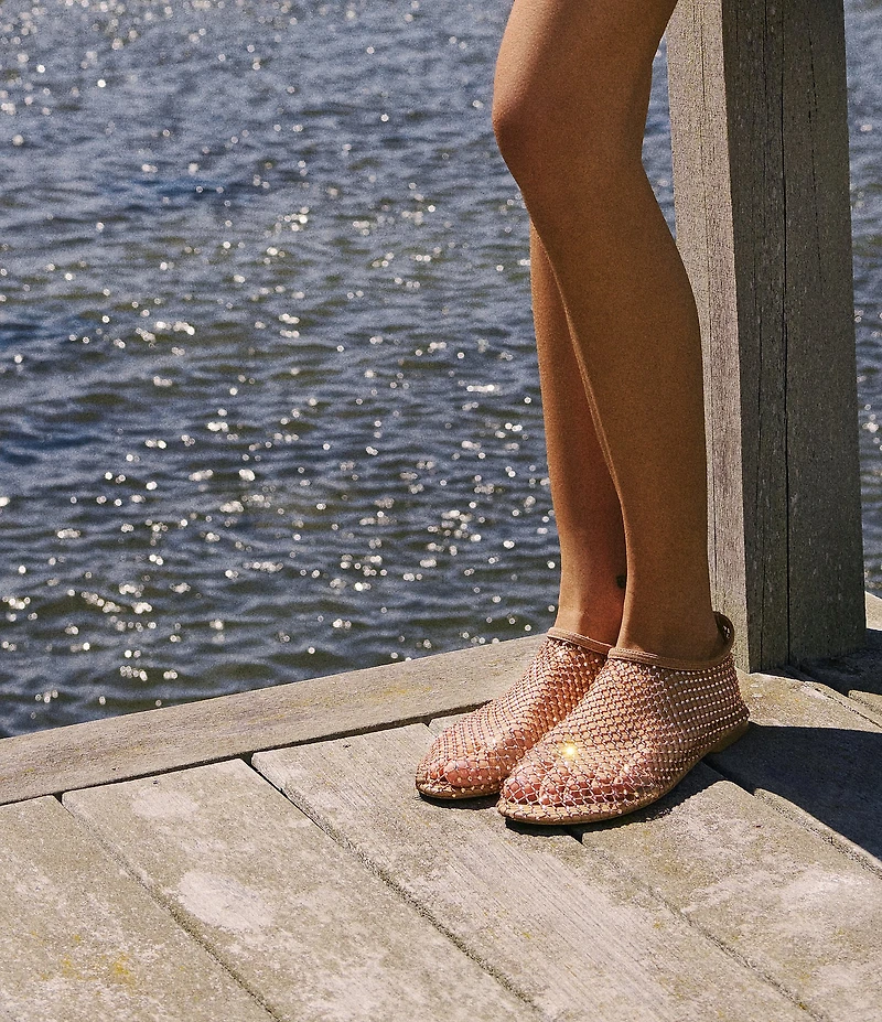 Steve Madden Mino Mesh Rhinestone Flats