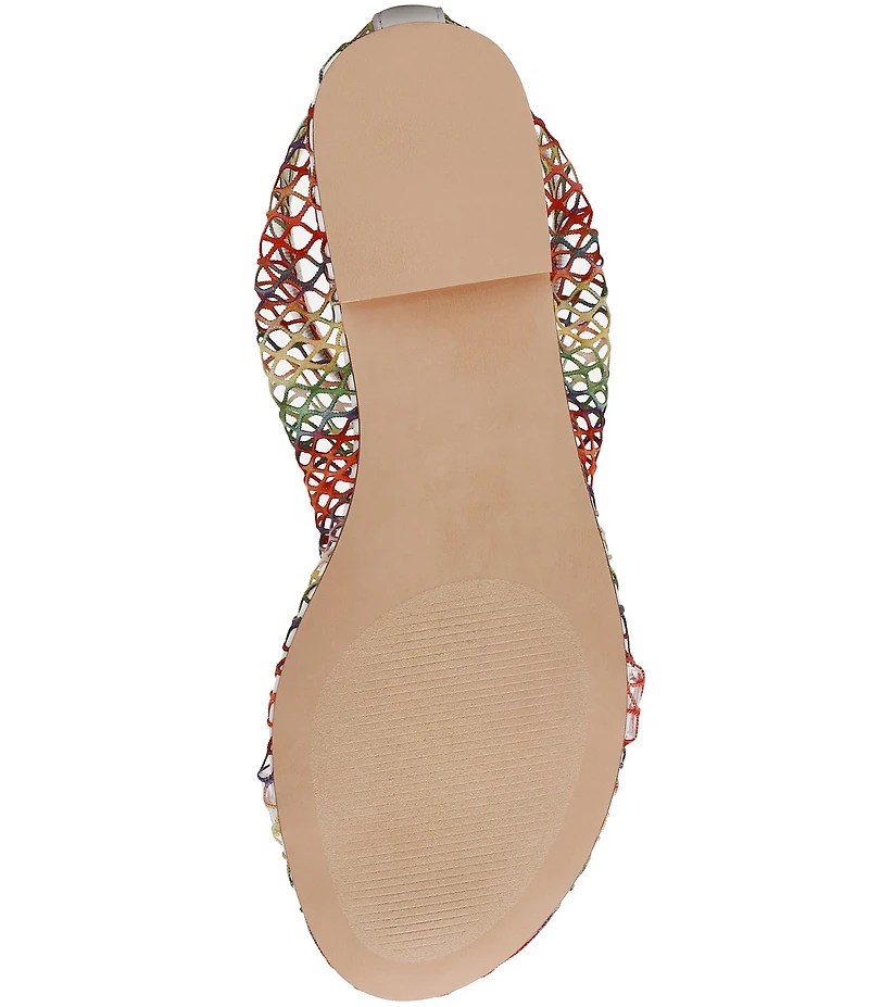 Steve Madden Mino Rainbow Mesh Flats