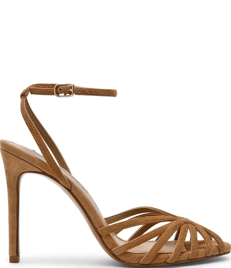 Steve Madden Mizuna Suede Strappy Stiletto Dress Sandals