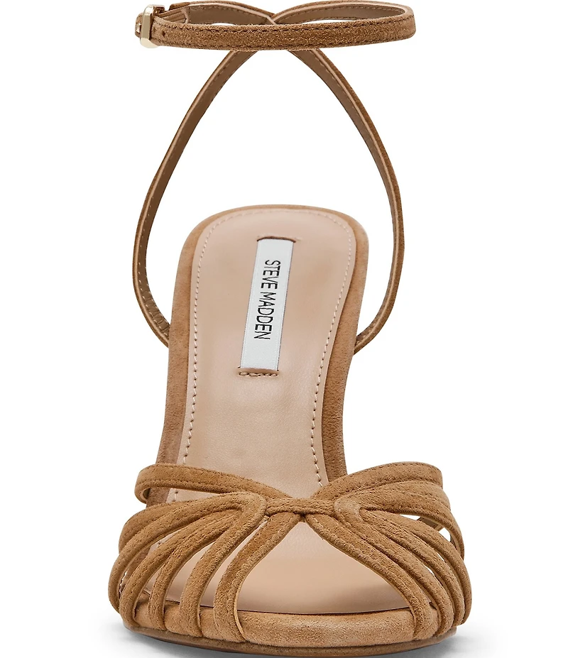 Steve Madden Mizuna Suede Strappy Stiletto Dress Sandals