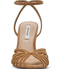 Steve Madden Mizuna Suede Strappy Stiletto Dress Sandals