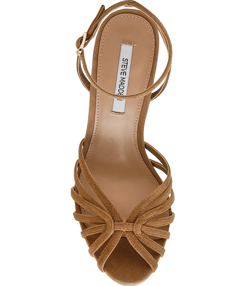 Steve Madden Mizuna Suede Strappy Stiletto Dress Sandals