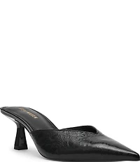 Steve Madden Mod Crinkle Leather Mule Pumps