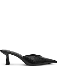 Steve Madden Mod Crinkle Leather Mule Pumps