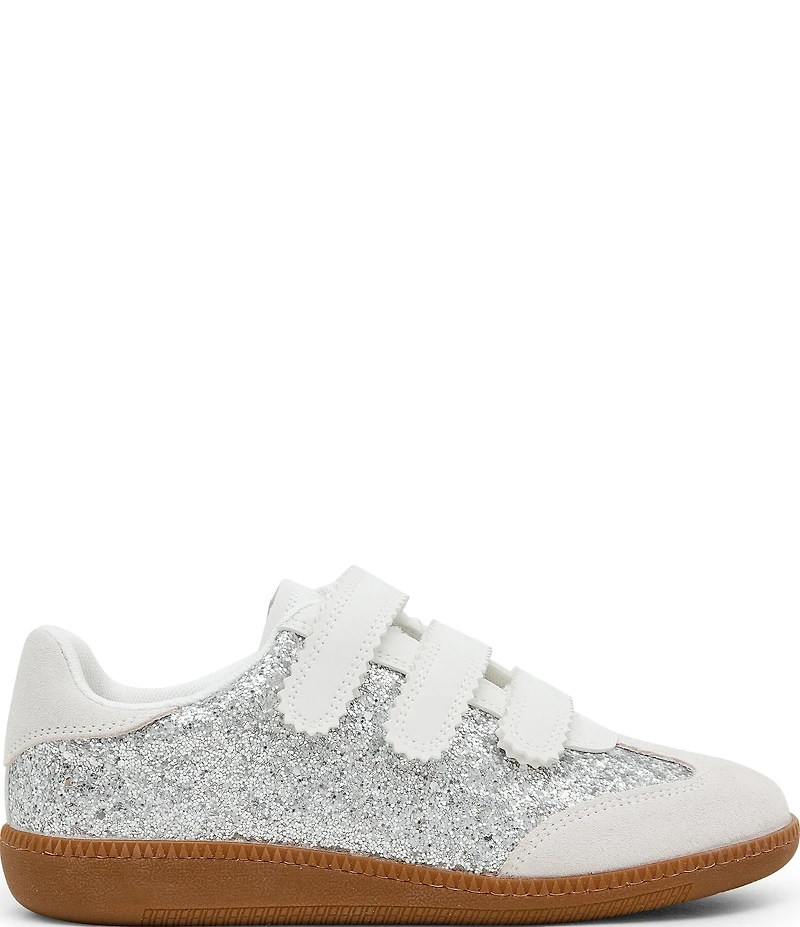 Steve Madden Momentum Glitter Hook-and-Loop Gum Sole Sneakers
