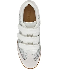 Steve Madden Momentum Glitter Hook-and-Loop Gum Sole Sneakers