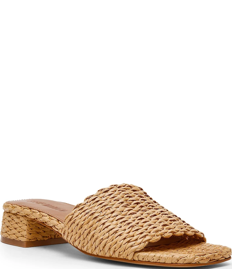 Steve Madden Montgomery Raffia Slide Sandals