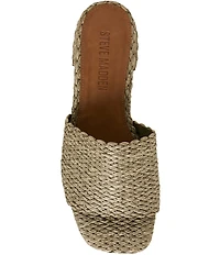 Steve Madden Montgomery Raffia Slide Sandals