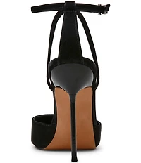 Steve Madden Morrie Techno Satin Pointed Toe Stiletto Pumps