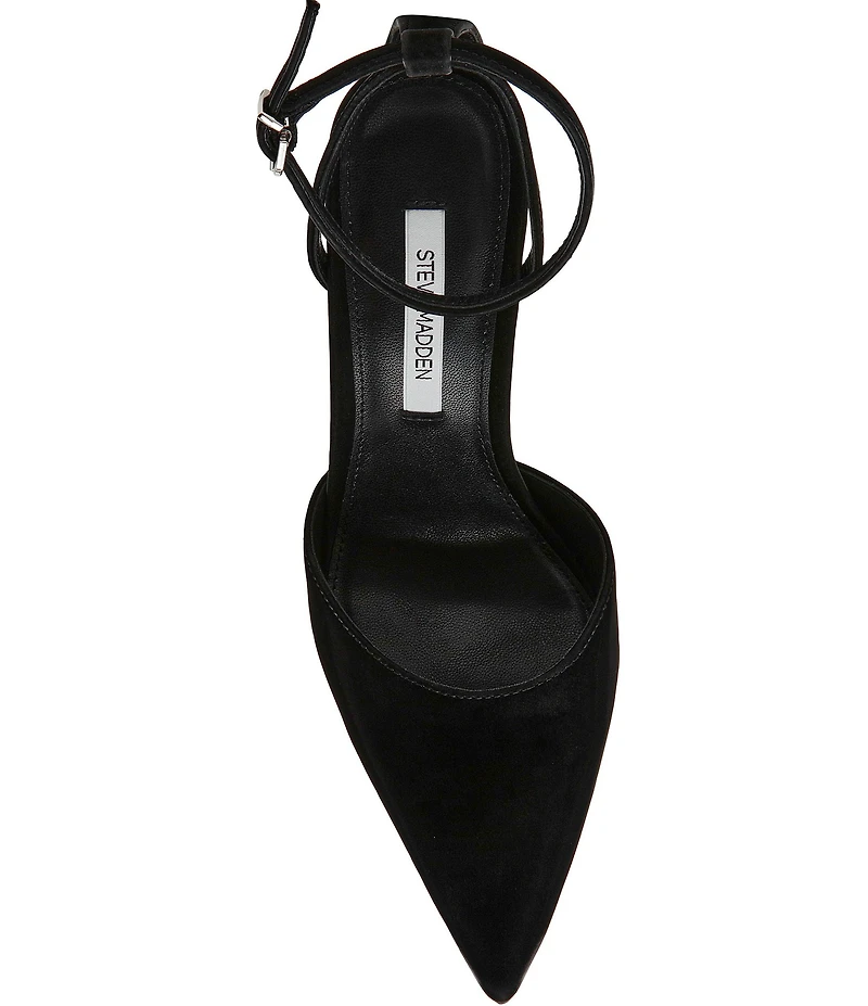 Steve Madden Morrie Techno Satin Pointed Toe Stiletto Pumps