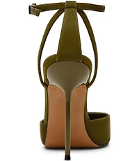 Steve Madden Morrie Techno Satin Pointed Toe Stiletto Pumps