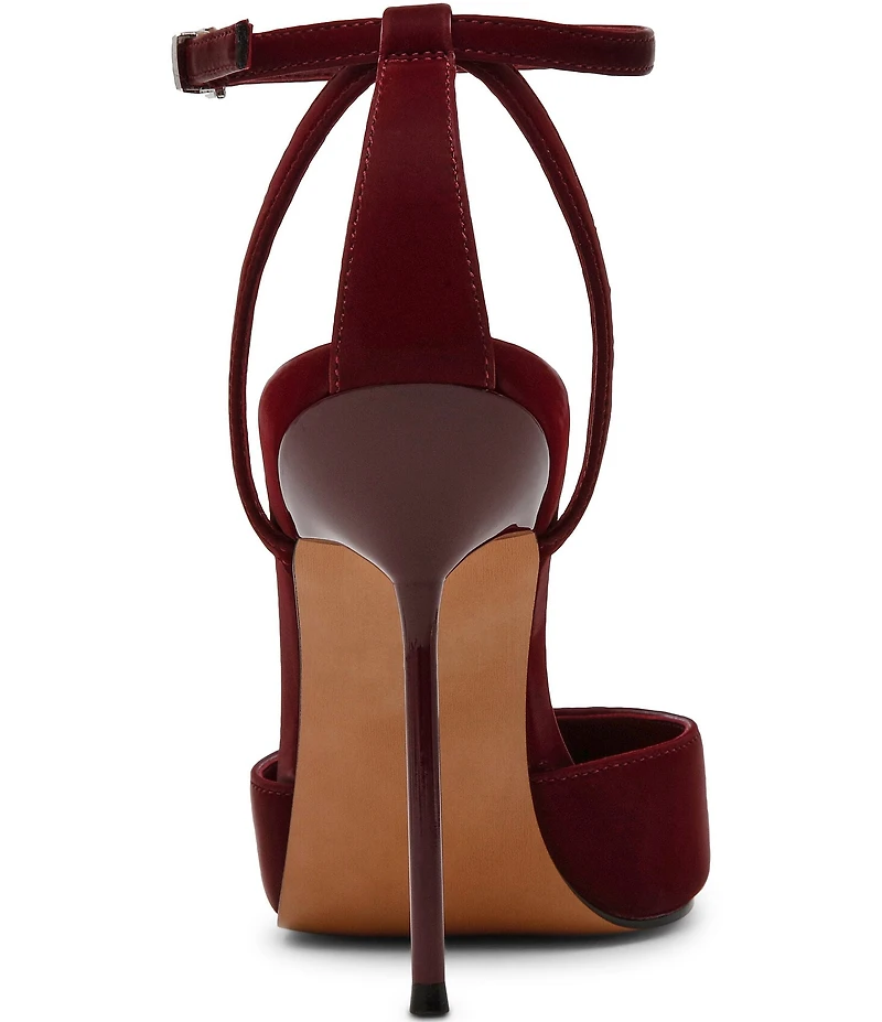 Steve Madden Morrie Techno Satin Pointed Toe Stiletto Pumps