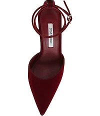 Steve Madden Morrie Techno Satin Pointed Toe Stiletto Pumps