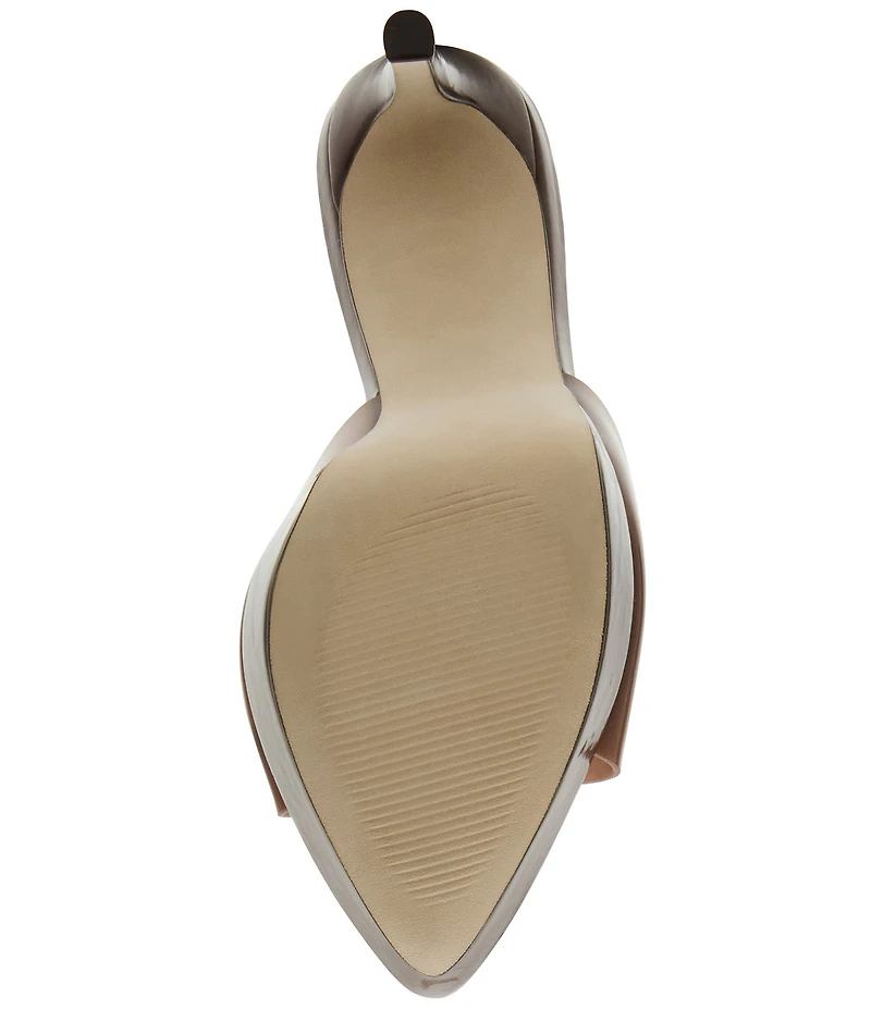 Steve Madden Motel Clear Platform Stiletto Dress Slide Sandals