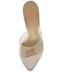 Steve Madden Motel Clear Platform Stiletto Dress Slide Sandals