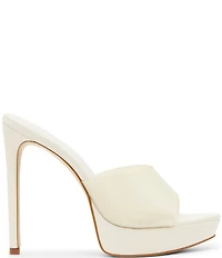 Steve Madden Motel Clear Platform Stiletto Dress Slide Sandals