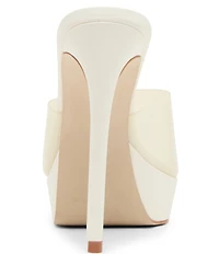 Steve Madden Motel Clear Platform Stiletto Dress Slide Sandals