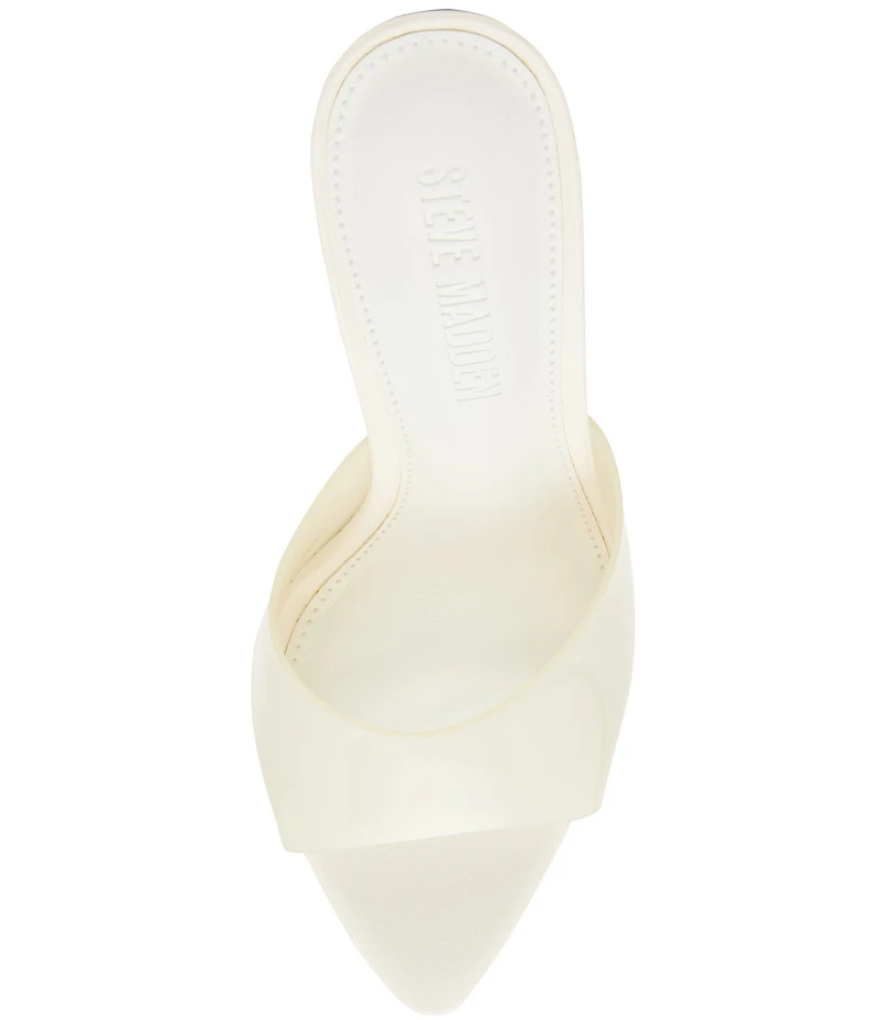 Steve Madden Motel Clear Platform Stiletto Dress Slide Sandals