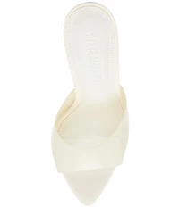 Steve Madden Motel Clear Platform Stiletto Dress Slide Sandals