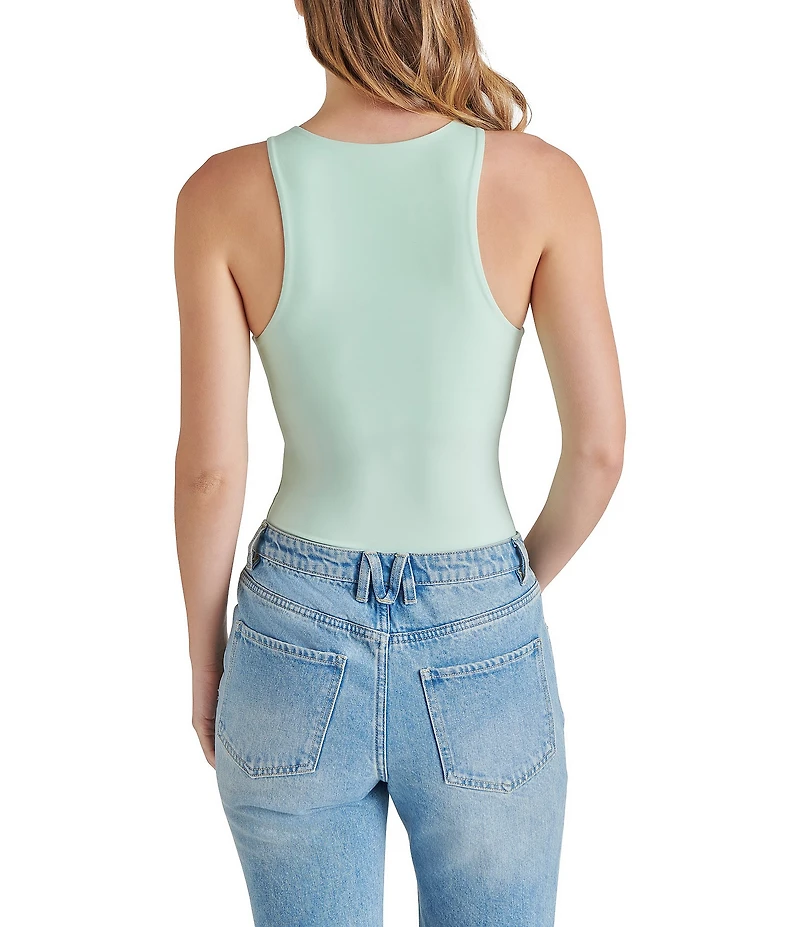 Steve Madden Nico Knit Crew Neck Sleeveless Bodysuit